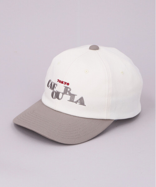 COTTON TWILL CAP NATURAL x GRAY ONESIZE